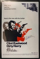 Autograph Dirty Harry Clint Eastwood Poster