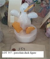 porcelain happy duck figure