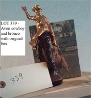 AVON cowboy and bronco w original box