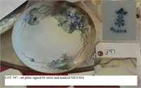 art plate artist signed and marked Silesia