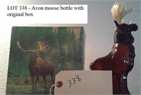 AVON moose bottle w original box