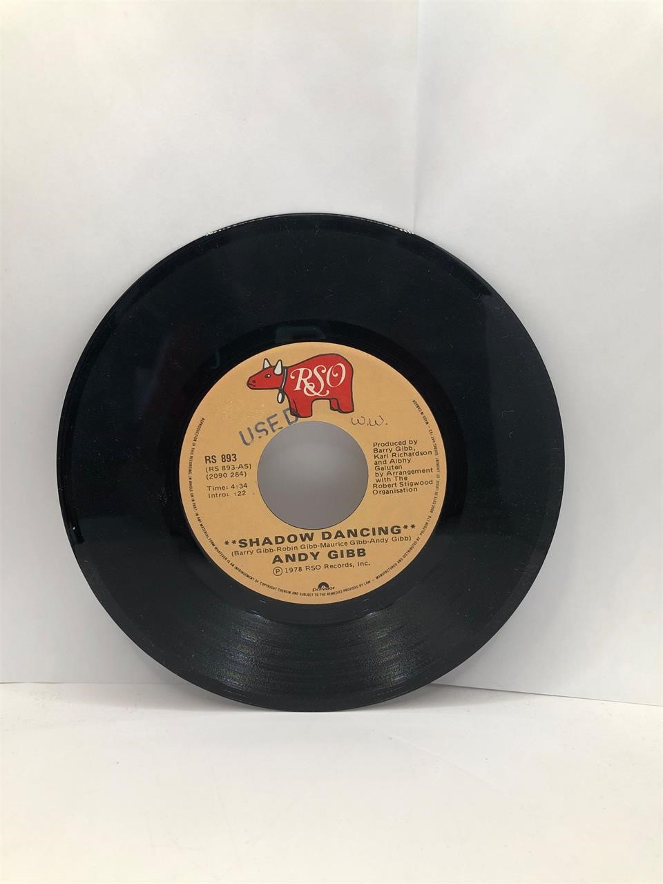 “Shadow Dancing” & “Let It Be Me” by Andy Gibb 45