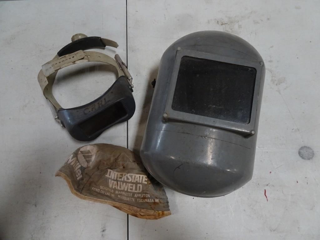 Lot of 2 Welding Masks & Cap