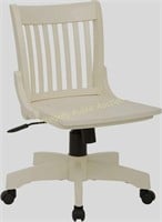 OSP Deluxe Armless Bankers Chair With Wood Seat