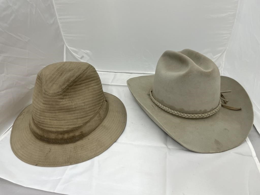 Cowboy Hat & Fedora Sz 7-1/4