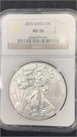 2015 NGC MS70 Silver Eagle 1oz