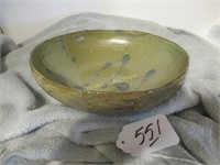 SIGNED BOWL - 10"W X 2.75"H