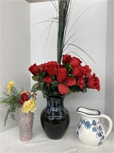2 vases + 1 decorative pot