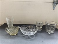 (5) Pieces Vintage Glassware