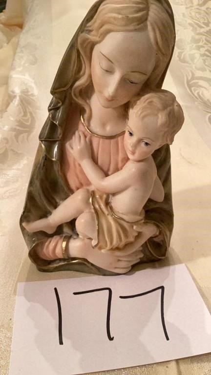 Vintage Madonna and Baby approximately 7.5in