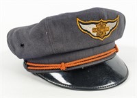 1950's Blue Harley-Davidson Captains Visor Cap