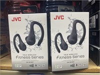 2 sets of JVC true wireless fitness series earbuds