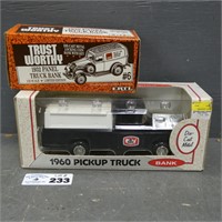 (2) Ertl Truck Banks