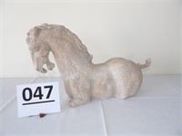 Plaster Horse Sculpture