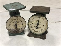 Lot of Two Vintage Baby Scales