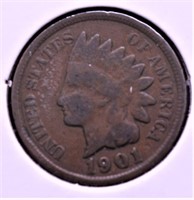 1901 INDIAN HEAD CENT