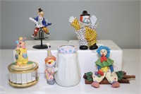 Clown Figurines & Music Box