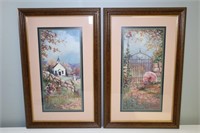 (2) Framed & Matted Landscapes