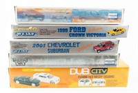 Lot of 5 Sets Of Cars / SUVs Up To 1:24 Die Cast C