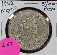 1962 MEXICO SILVER PESO