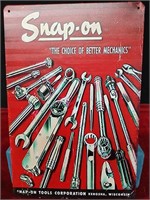 Snap-On Metal Sign - 12x8