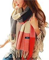 Winter Plaid Scarf x2