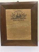Rare 1866 Robert E. Lee Engraved Farewell