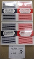 4 New Packs Standard Playing Cards
