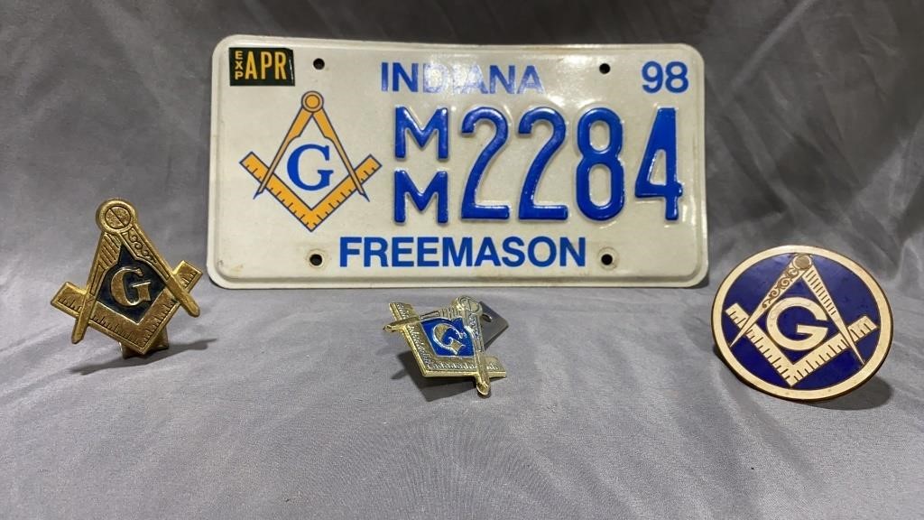 Freemason License Plates & Emblems