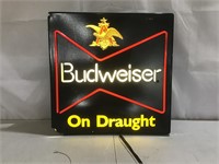 Budweiser On Draught sign - powers on
