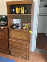 DRESSER WITH FOLD OUT DESK 30INX15INX75IN TALL