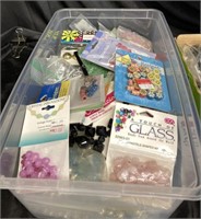 TUB FULL OF JEWELRY MAKING SUPPLIES / HUGE SUPPLY