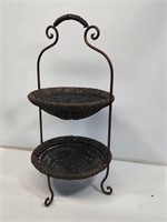 2 Tier Decorative Fruit Basket