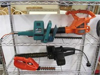 Hedge Trimmers, Blower, Electric Chainsaw