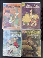 4 Comics-Bugs Bunny, Little Lulu (2), Gunsmoke