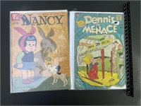 2 Vintage Comics-Nancy & Dennis the Menace