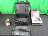 Flash light, Tool box, Soldering gun