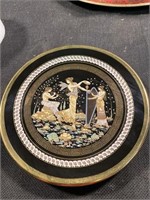 Vintage Stirgos Handmade 24Kt Gold Greek Plate