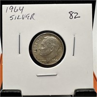 1964 SILVER ROOSEVELT SILVER DIME