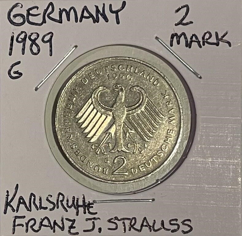 Germany 1989G 2 M F.J.Strauss Comm.