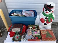 Christmas Snowman/Decorations/Blow Mold D