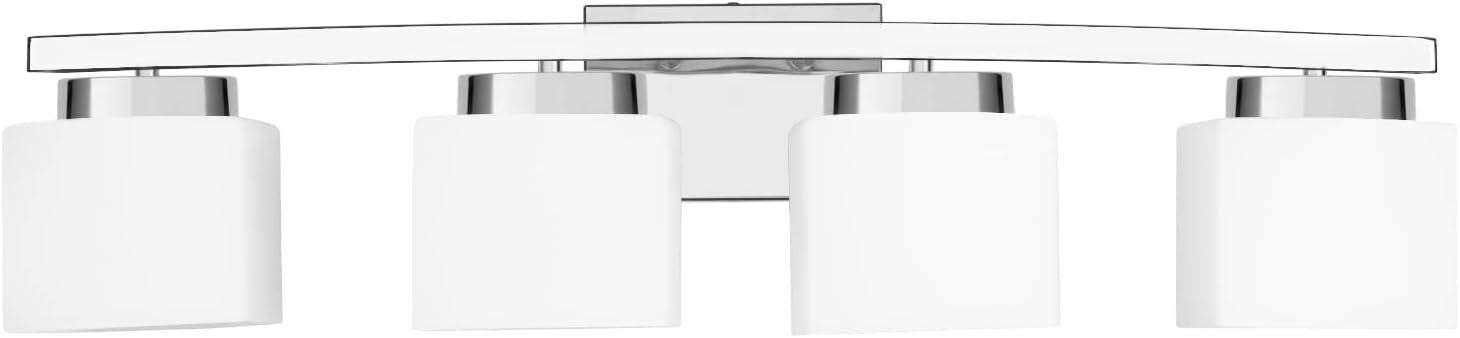 Dosoty 4 Light Bathroom Vanity  Chrome  32in