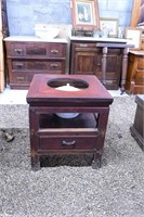 Commode Stand with Chamber Pot