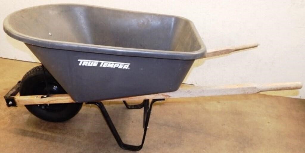 True Temper Poly Tub Wheelbarrow