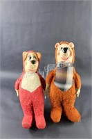 Yogi & Huclkeberry Finn Plush & Rubber Toys