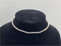 14k  pearls necklace
