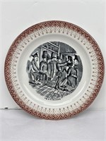 Antique Italian “VESTIZIONE” Humor Plate