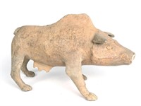 Large Chinese Han Dynasty Pottery Boar