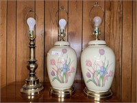 3 Vintage table lamps