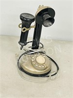 vintage candlestick rotary phone